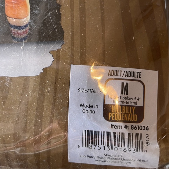 Hillbilly Pequenaud Adult Costume! New! - Picture 8 of 8